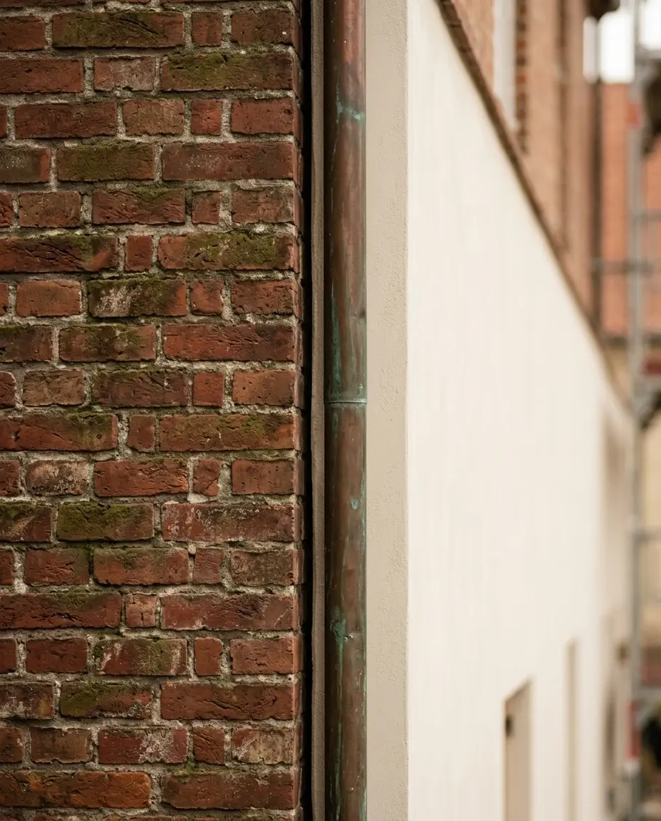 Brick detail — old meets new