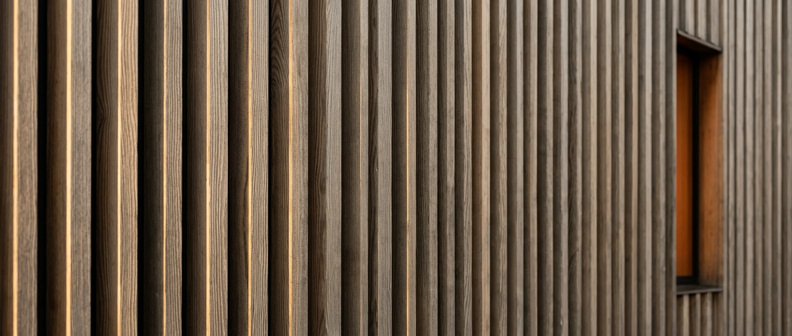 Wood cladding detail